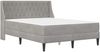 vidaXL Bettgestell mit Matratze Hellgrau 180 x 200 cm Samt 3414813 Bild 3