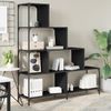 vidaXL Bücherregal 4 Etagen Schwarz 139x33,5x149 cm Holzwerkstoff 842476 Bild 3