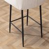 Bronx71 Barhocker mit Armlehne Niklas recycelter Stoff beige 78cm Bild 5