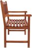 vidaXL Gartenbank mit Auflage 120 cm Massivholz Akazie 3063783 Bild 3