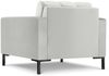 Micadoni Sessel Mamaia 1-Sitzer Samt Bluvel Silber schwarze Beine Bild 2