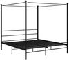 vidaXL Himmelbett Schwarz Metall 200x200 cm 325069 Bild 2