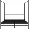 vidaXL Himmelbett Schwarz Metall 200x200 cm 325069 Bild 4