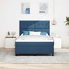 vidaXL Boxspringbett mit Matratze mit Kopfteil Blau 140 x 190 cm Stoff 3339391 Bild 3
