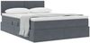 vidaXL Aufbewahrungsbett mit Matratze Dunkelgrau 140 x 190 cm Samt 3370696 Bild 3