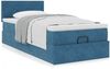 vidaXL Ottoman-Bett mit Matratze Dunkelblau 90x200 cm Samt 3311679 Bild 4