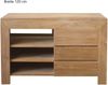 Badmöbel Set Pajala Teak Massivholz - Breite vom Unterschrank: 180 cm - Breite vom Spiegel: 180 cm - Anzahl Hochschränke: ohne Hochschrank Bild 4