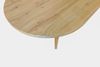 Esstisch 204 x 90 cm Holz Wildeiche-Optik gerade Kante oval V-Gestell OVI 150505415 Bild 3