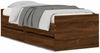 vidaXL Bettgestell mit Schubladen Braun Eichen-Optik 90x190 cm 3207356 Bild 2