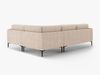 Micadoni Ecksofa Bemy 4-Sitzer Rechts Strukturierter Stoff Sand Bild 3