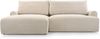 AX LIVING Beige L Couch Miniati Klein Sofa mit Schlaffunktion 260 cm L Bild 4