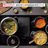 Meisterkoch Topfset Induktion Edelstahl Kochtopfset 3-teilig, Silikonring mit Sieb im Glasdeckel, Hitzeisolierende Griffe, Innenskala, spülmaschinengeeignet, für alle Herdarten Bild 2