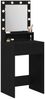 vidaXL Schminktisch mit Regal Schwarz Eichen-Optik 50 x 41 x 135 cm 865119 Bild 3