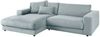 KAWOLA Sofa MADELINE Ecksofa Cord hellblau Longchair links 85 x 190 x 270 cm Bild 5