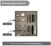 OTTO home Drehtürenschrank Kleiderschrank Kleiderschränke Schrank Garderobe AGORDO mit Glasfront (in zwei Griff-Farben, Breiten 91-405 cm) durchdachte Innenausstattung, in 8 Breiten und 2 Höhen MADE IN GERMANY Bild 4