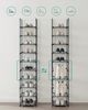 Songmics Schuhregal,10 Ebenen, Schuhablage, Schuhaufbewahrung, schmal, 33 x 33 x 173 cm, Metallgestell, Ablagen aus Vliesstoff, für Flur, Schlafzimmer, Grau RSL110G01 Bild 2
