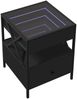 vidaXL Nachttisch mit Infinity-LED Schwarz 40x40x51 cm 3284101 Bild 3