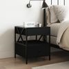 vidaXL Nachttisch mit Infinity-LED Schwarz 40x40x51 cm 3284101 Bild 4