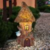 LED Solarleuchte, Baumstamm-Haus, Deko-Licht, H 23 cm Bild 5