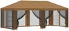 vidaXL Pavillon mit Seitenwänden 6 x 3 m Beige Polyester und Stahl 190 3376019 Bild 2