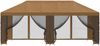 vidaXL Pavillon mit Seitenwänden 6 x 3 m Beige Polyester und Stahl 190 3376019 Bild 3