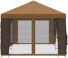 vidaXL Pavillon mit Seitenwänden 6 x 3 m Beige Polyester und Stahl 190 3376019 Bild 4