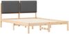 vidaXL Bettgestell mit gepolstertem Kopfteil Dunkelgrau 160 x 200 cm 877825 Bild 4