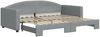 vidaXL Tagesbett Ausziehbar Hellgrau 90x200 cm Stoff 3197188 Bild 2