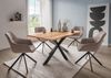 Baumkantentisch Catania - 160 x 90 cm - Akazienholz - Gestell Kreuz-Form Bild 5