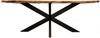 Baumkantentisch Catania - 160 x 90 cm - Akazienholz - Gestell Kreuz-Form Bild 2