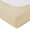 ESTELLA Spannbetttuch Zwirnjersey | Natur | 150x200 cm | passend für Matratzen 140-160 cm (Breite) x 200-220 cm (Länge) | trocknerfest und bügelfrei | 97% Baumwolle 3% Elastan Bild 2