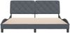 vidaXL Bettgestell ohne Matratze Dunkelgrau 180x200 cm Samt 3207936 Bild 5