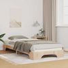 vidaXL Bettrahmen Braun 100 x 210 cm Massives Kiefernholz 872896 Bild 1