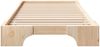 vidaXL Bettrahmen Braun 100 x 210 cm Massives Kiefernholz 872896 Bild 4