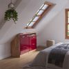 Küchenschrank für Dachschrägen R-Line Rot Hochglanz 120 cm 2er Set Vicco Bild 5