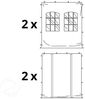 3x3 m Faltpavillon, PREMIUM Stahl 40mm, Seitenteile mit Sprossenfenstern, schwarz Bild 3