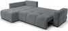 Selsey 'Taremi' Ecksofa mit Chenillebezug, Schlaffunktion und Stauraum, Dunkelgrau, beidseitig Bild 3