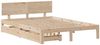 vidaXL Massivholzbett mit Schubladen 120x190 cm Kiefer 3301972 Bild 3