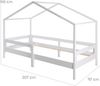 roba Hausbett 90 x 200 cm - inkl. Absturzsicherung - HxBxT: 149 x 99,5 x 207 cm - Weiß Bild 5