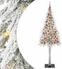 vidaXL Weihnachtsbaum mit 300 LEDs Weiß 210 cm PE und Stahl 3396242 Bild 2