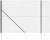 vidaXL Maschendrahtzaun mit Bodenhülsen Anthrazit 1,6x25 m 154252 Bild 4