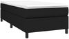 vidaXL Boxspringbett mit Matratze Schwarz 90x190 cm Stoff 3144385 Bild 3