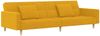 vidaXL Schlafsofa 2-Sitzer mit 2 Kissen Gelb Stoff 375804 Bild 2