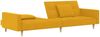 vidaXL Schlafsofa 2-Sitzer mit 2 Kissen Gelb Stoff 375804 Bild 5