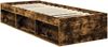 vidaXL Bettrahmen Geräucherte Eiche 75 x 190 cm Massives Kiefernholz 3409421 Bild 5