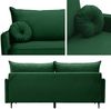 Mirjan24 'Cesechi' Schlafsofa mit Bettkasten, Kissen mit Reißverschluss, 101 x 216 x 96 cm, Beige Bild 5