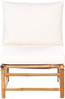 Ecksofa CERRETO Bambusholz Cremeweiß Bild 5