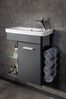 LANZET K8 Gäste WC Waschtischunterschrank 55 cm, Anthrazit Bild 2