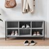 vidaXL Schuhregal Grau Sonoma 100x35x50 cm Holzwerkstoff 831841 Bild 3