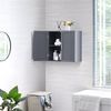 Yaheetech Badkommode Hängeschrank mit 2 Türen, Badschrank, Wandschrank, Küchenschrank, Medizinschrank, Weiß Bild 3